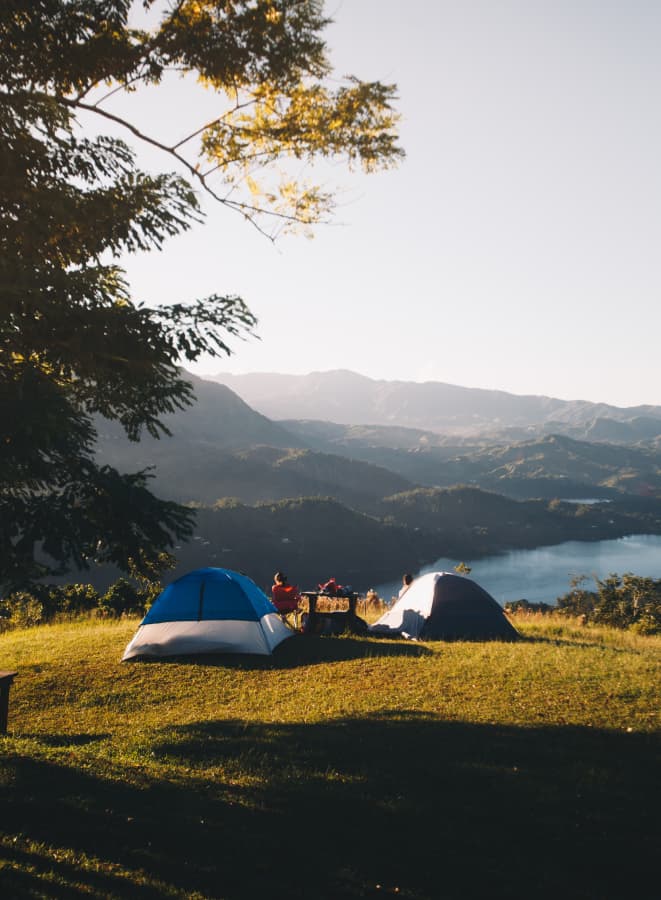 Camp on the hill